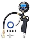 AstroAI Digital Tire Pressure Gauge with Inflator, 250 PSI Air Chuck and Compressor Accessories Heavy Duty with Quick Connect Coupler, 0.1 Display Resolution for Car, SUV, Truck, Motorcycle
