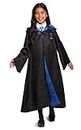 Disguise Harry Potter Ravenclaw Robe Deluxe Children's Costume Accessory, Black & Blue, Kids Size Medium (7-8)