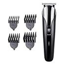Hair Clippers for Men 6-in-1 Professional Hair Clippers Hair Trimmer Cordless Rechargeable Electric Hair Clippers Haircut Set for Kids and Adult, Ideal for Stylists and Barbers (Color : Black)