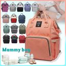 Luxury Multifunctional Baby Diaper Nappy Backpack Maternity Mummy Changing Bag