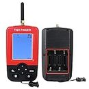 Odorkle Télécommande Sonar Capteur,Fil Fish Finder Sonar Portable LCD Affichage Profondeur Finders pour la Pêche