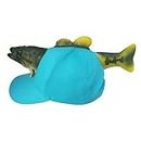 Perfeclan Novelty Baseball Cap, Fish Hat for Kids Adults Men Women Casual Unisex Fishing Fisherman Gift Funny Party Cartoon Animal Hat, Baseball Hat, Blue M