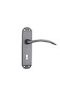 Godrej Mortise Lock I Door Handle Set | ELC 02 | 6-Lever Security | Reversible Latch | Corrosion Resistant | for Wooden Doors (Matte Black Nickel)