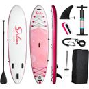 10 ft. Pink Inflatable Stand Up Paddle Board with Full SUP Accessories for All Skill Levels