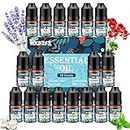 Essential Oils Set - 18 × 6ml 100% Natural Essential Oil, Essential Oils for Diffuser, Humidifier, Aromatherapy, Skin Care, Massage, Essential Oils for Candle Making, Soap