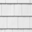 CertainTeed Cedar Impressions Double 7 Inch Straight Edge Perfection Shingles Siding (1/2 Square) Colonial White