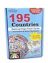 GAMESHUB 195 Countries Flags Flash Cards for Kids - 4 in 1 Gaming Flash Card - Game Cards 3 inch x 4 inch Size - Laminated Paper Cards of The Flags of The World || Flash Cards Game for Kids
