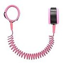 Hooyyene Anti Lost Wrist Link for Toddlers, Safety Toddler Leash, Child Leash, Wrist Leash for Babies and Kids, Children's Safety Wristband for Outdoor, Family Travel(8.2ft/2.5m, Pink)