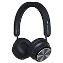 ZEBRONICS Zeb-Bang Pro Bluetooth Wireless On Ear Headphones with Mic V5.0, 30H Backup, Foldable, Call Function, Voice Assistant, Built-in Rechargeable Battery, Type C, 40Mm Driver and Aux (Black)