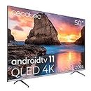 Cecotec QLED 50" Smart TV V1 Série VQU10050. 4K UHD, Android 11, Frameles Design, MEMC, Dolby Vision et Dolby Atmos, Large Gamme de Couleurs, modèle 2023