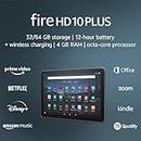 Amazon Fire HD 10 Plus tablet, 10.1", 1080p Full HD, 32 GB, (2021 release), Slate