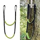 CRAFTJOY 2-Step Climbing Stick Aider, Tree Stand Steps,with Reflective Layer Webbing Hunting Ladders,Easy-to-use Lightweight Rope Aider for Hunting Safety,Outdoor Climbing,Caving,Canyoning