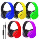 Bulk Classroom Headphone with Microphone, On-Ear Wired Headphones with Mic fo...
