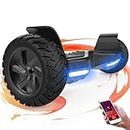 Hoverboards Off-road 8.5 inch,SUV hoverboards with APP,Bluetooth Speaker,Dual Motor,LED lights,All terrain Hoverboards for Children and Adult