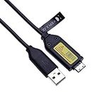 USB Charger & Data Cable for Samsung Digital Camera S, SL, ST Series: ST10, ST30, ST45, ST50, ST500, ST5000, ST510, ST5500, ST60 - Replacement for (SUC-3 SUC-5 SUC-7)