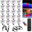 45mm WiFi RGBIC LED Decking Lights Multicolor Chasing Effect IP67 Music Sync AU