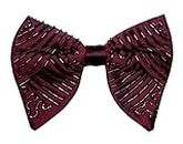 KRAWATTE Men’s Pre-Tied Designer Micro Silk Butterfly Bow Tie (DB-25)