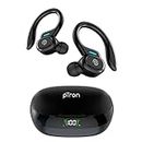 PTron Newly Launched Bassbuds Sports V3 Wireless in-Ear TWS Earbuds with Mic, TruTalk AI-ENC Stereo Calls, Game/Music Modes, 36Hrs Playtime, BT5.3, Type-C Fast Charging & IPX5 Water Resistant (Black)