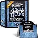 Dr. Killigan's Premium Pantry Moth Traps with Pheromones Prime | Safe, Non-Toxic with No Insecticides | Sticky Glue Trap for Food and Cupboard Moths in Your Kitchen | Organic (20, Blue)