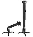 Frackson Imported Heavy Duty 2 Feet Foot (12 inch to 24 inch) Adjustable Projector Ceiling and Wall Mount Kit Bracket Stand with Tilt Option(Weight Capacity - 15kgs)