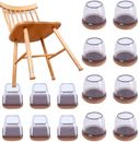 Upgraded Floor Protectors Felt for Hardwood Cover Ruby Slider Silicone Chair Leg
