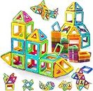 COSMOBABY Magnetic Tiles, Magnetic Blocks Constructing & Creative Learning 3D Premium Next-Generation DIY Educational Toy Kit for Kids STEM Development - Multicolor (20 Pieces)