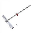 A TO Z Glass T Type Aluminium Alloy Push Glass Cutter Tool (Inches and Centimeters) 60cm Length