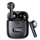 AHEYE Wireless Earbuds Bluetooth 5.3 Headphones, 60H Playtime LED Power Display Charging Case, IPX7 Waterproof Earphones HiFi Stereo Deep Bass Ear Buds for iPhone Android Phone Computer Laptop Sports