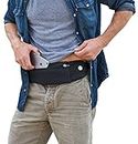 The Belt of Orion Survival Gear Travel Running Belt Waist Fanny Pack Hands Free Way to Carry Sanitizer, Face Mask, Phone, Passport, Keys, ID, Money & Everyday Essentials (Travel 9"x4")