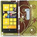 Qtech QT-1480 Unique Dazzling Diamond Bling Case for Nokia Lumia 920 - 1 Pack - Retail Packaging - Elegant Swirl