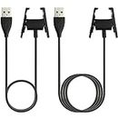 Temery Fitbit Charge 2 Charger - 2Pcs Replacement USB Charger Charging Cable for Fitbit Charge 2 with Cable Cradle Dock Adapter for Fitbit Charge 2 Smart Watch(3.3 feet +1.6 feet)…