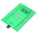 Double Scale Magnetic Target Plate with Leg for Laser Level Meter Cross Line (Green Target Board)