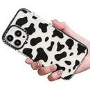LOLAGIGI for iPhone 11 Case for Women, Cute Clear Cow Animal Print Girly Design Kawaii Aesthetic Cartoon Pattern for Girls Teens Soft TPU Case Cover for iPhone 11 (6.1")