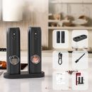 2XPractical Home Appliances Electric Salt & Pepper Mill Adjustable Smart Grinder