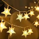 SATYAM KRAFT 20 Star Led Small Light with Plug for Indoor Outdoor Decoration, Birthday,Christmas, Valentine's Day Gift, Home Decoration (Yellow, 20 Star, 3 Meter)
