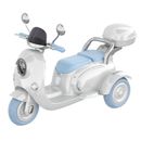 Blue Kids Ride on Tricycle Electric Motorbike Battery Power w/Remote Control LED