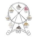 YIQXKOUY 8 Cupcakes Rotating Ferris Wheel Cake Stand Dessert Carrier Display Holder Dessert Stand Carrier for Snack Cookies for Wedding Birthday Theme Party Christmas Decorations