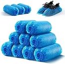 SES-100 Pack Disposable Shoe Boot Covers Waterproof Non Slip Shoes Protectors Covers Durable Boot&Shoes Covers, Premium Quality,Hospital Grade,One Size Fits All,Blue