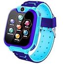 Kids Phone Smartwatch with Games & MP3 Player - 1.54 inch Touch Screen Watch Phone Need 2G SIM to Call Music Player Game Funny Camera Alarm Clock Children School Gift for Boys Girls (X6 Blue)