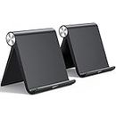 UGREEN 2 Pack Tablet Stand Holder Adjustable Desktop Portable Stand Home Office Desk Accessories Compatible with iPad 10.2 iPad Pro 11 Inch iPad 9.7 iPad Mini 6 5 4 3 Phone Black