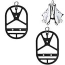 MEISO 2pcs Footwear Clip for Sports, Silicone Shoe Holster, Elastic Shoes Holder for Backpack, Shoes Hanger, Shoes Organizer Extra Hanging Cleats Boots for Outdoor Climbing Trip, Sports Accessory