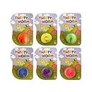 4 x magic worm – magic twisty worm – cuddly toy / cat / toy – 6 colours freely selectable.