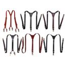 Mens Clothes Accessories Strong Suspenders Pants Straps Belts Metal Hooks New
