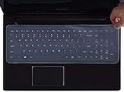 DEVCOMM Silicone Keyboard Skin Protector Keyguard Keyboard Dust Cover Keyboard Skin for Laptop 15.6 inches (3.93 x 11.99 x 0.39 inches)
