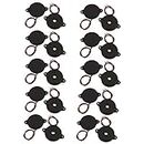 Aexit 20Pcs (Electroacoustic device) DC 1-30V 12V 2-Wired 85dB Sound Passive Electronic Buzzer (90ry745qf658) Alarm Black