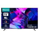 Hisense 75U7KQ LED Fernseher 190,5 cm (75 Zoll) EEK: F 4K Ultra HD  Anthrazit