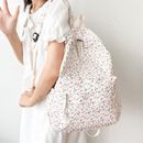Flower Floral Backpack Large Capacity Shoulder Bag Students School Bag  Travel