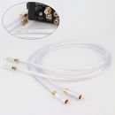 1pair Hifi RCA Cable 5N OCC Silver Plated Analog Cable Audio Interconnect Cable