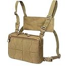 WYNEX Recon Kit Bag, Pack de Poitrine Tactique Sac de Veste Molle Sacs Pochette Avant Camouflage Harnais Airsoft Sac à Dos Tout Usage Pochette de Transport EDC dissimulée