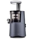 Hurom H-AA Series Cold Press Juicer With Upgraded Smart Dual Hopper for Max Convenience, Twin-wing Ultem Auger, Dual Rotation Speed (43/17), Patented Pulp Level Adjustor, 500 ML Bowl (Midnight Blue)